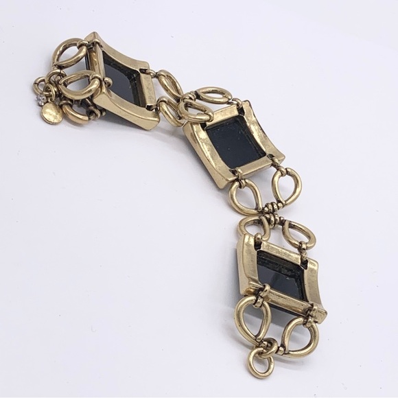J. Crew Black and Gold Link Bracelet - Picture 3 of 4